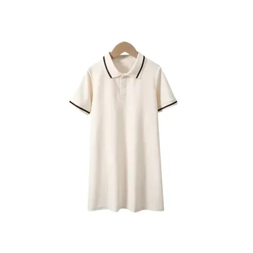 Cotton Pique Polo Shirt (Beige)